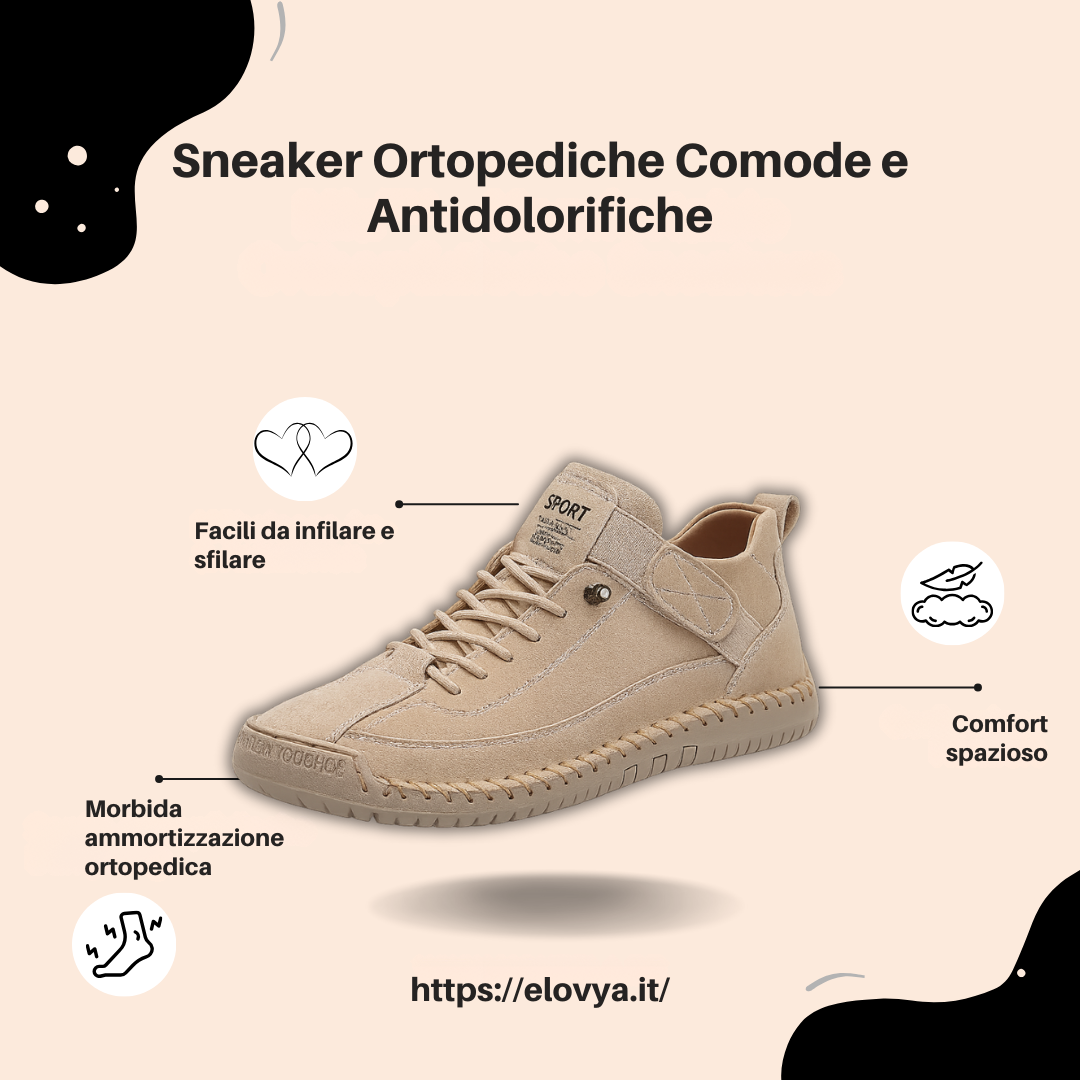 Sneaker Ortopediche Comode e Antidolorifiche