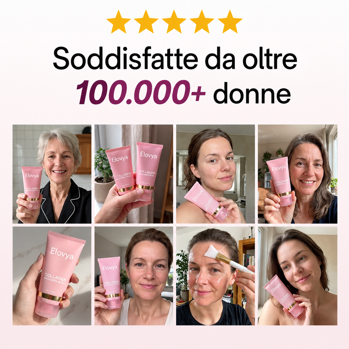 Maschera al bio-collagene + pennello