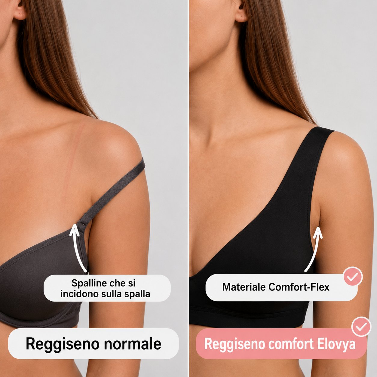 Reggiseno comfort Elovya senza cuciture e ferretti