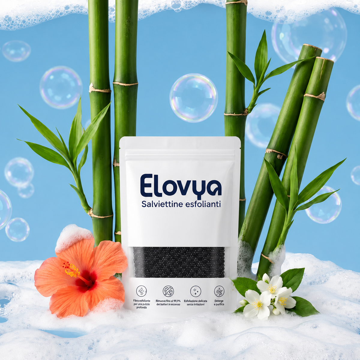 Asciugamano esfoliante Elovya per la doccia