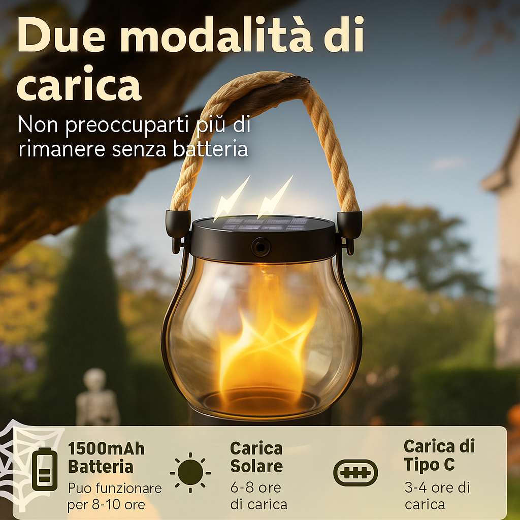 SolFlamma™ - Illumina le tue serate con il calore del fuoco, senza fiamma