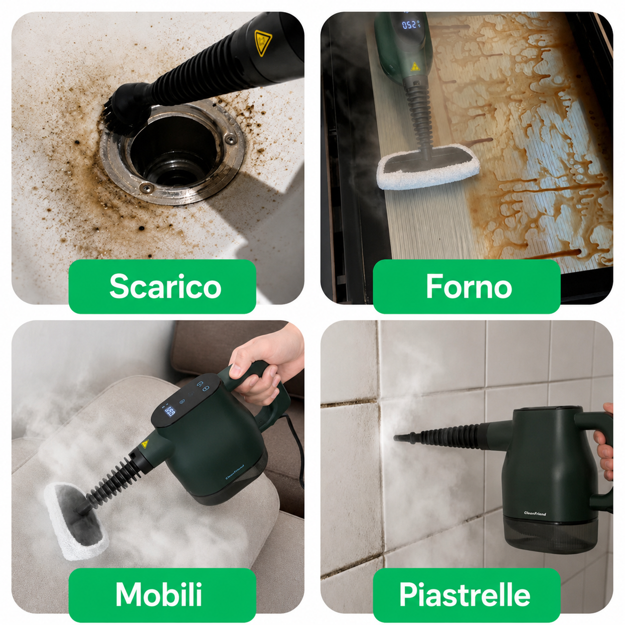 CleanFriend PureSteam™ Pulitore a Vapore