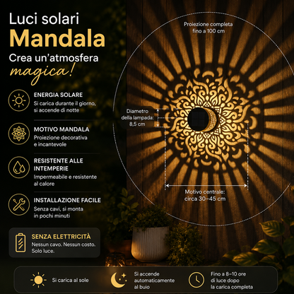 Luci solari Mandala: crea un’atmosfera magica!