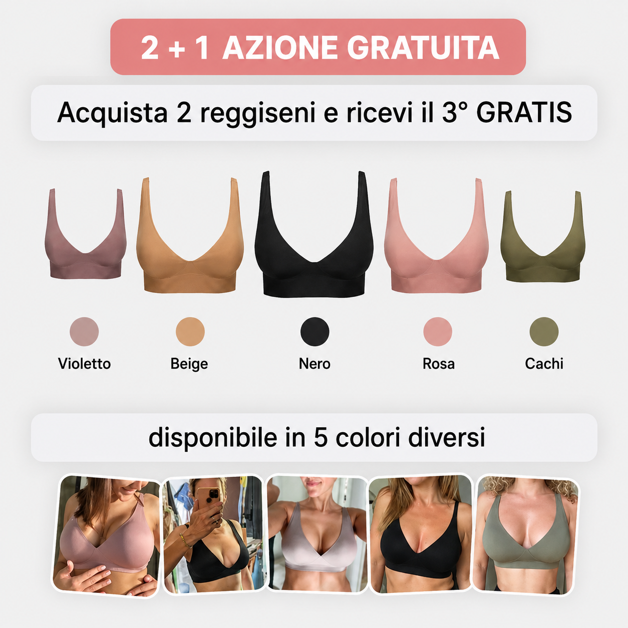 Reggiseno comfort Elovya senza cuciture e ferretti