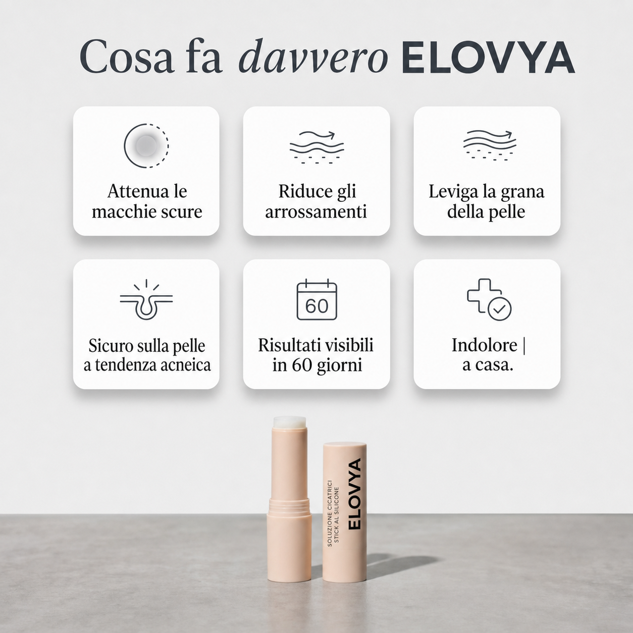 Stick™ per il trattamento clinico delle cicatrici da acne
