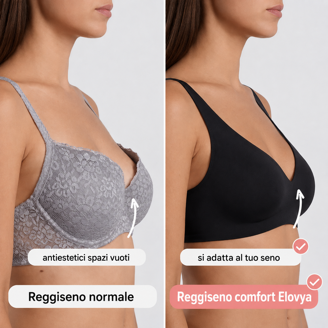 Reggiseno comfort Elovya senza cuciture e ferretti