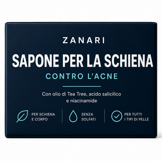 Sapone Zanari per la schiena contro l’acne