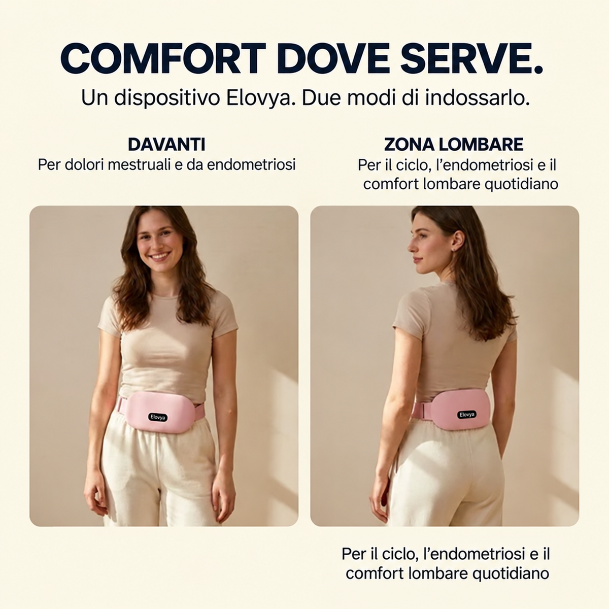 Elovya – Sollievo senza farmaci per dolori mestruali ed endometriosi