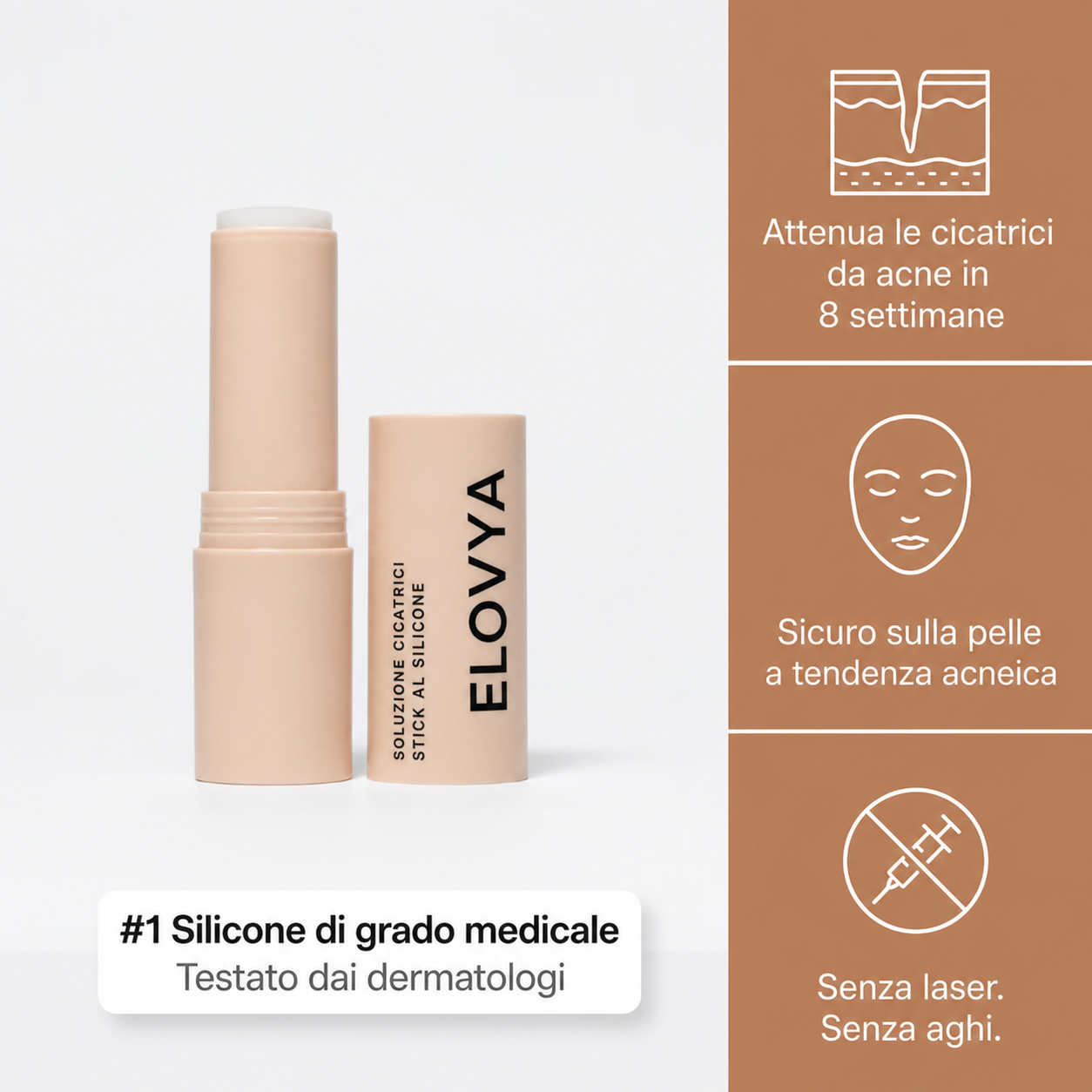 Stick™ per il trattamento clinico delle cicatrici da acne