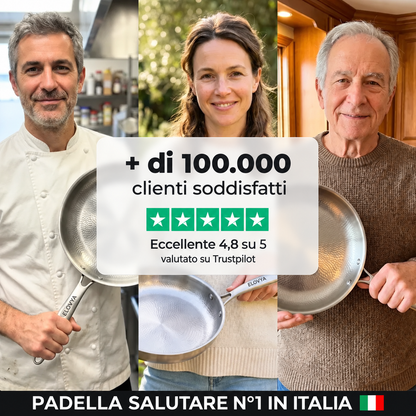 Padella Elovya in titanio al 100% per una cucina senza sostanze tossiche