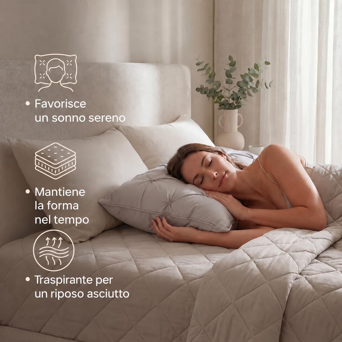 Couette Elovya® 2 en 1 qui élimine le besoin de draps