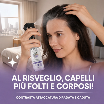 Spray al rosmarino e acqua di riso