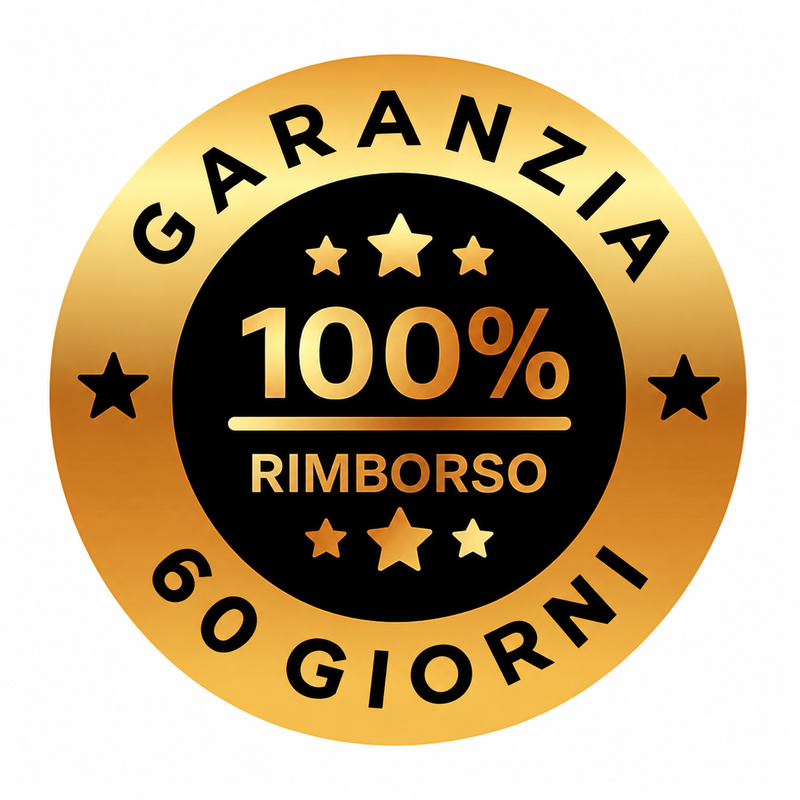 Garanzia 60 giorni – 100% rimborsata