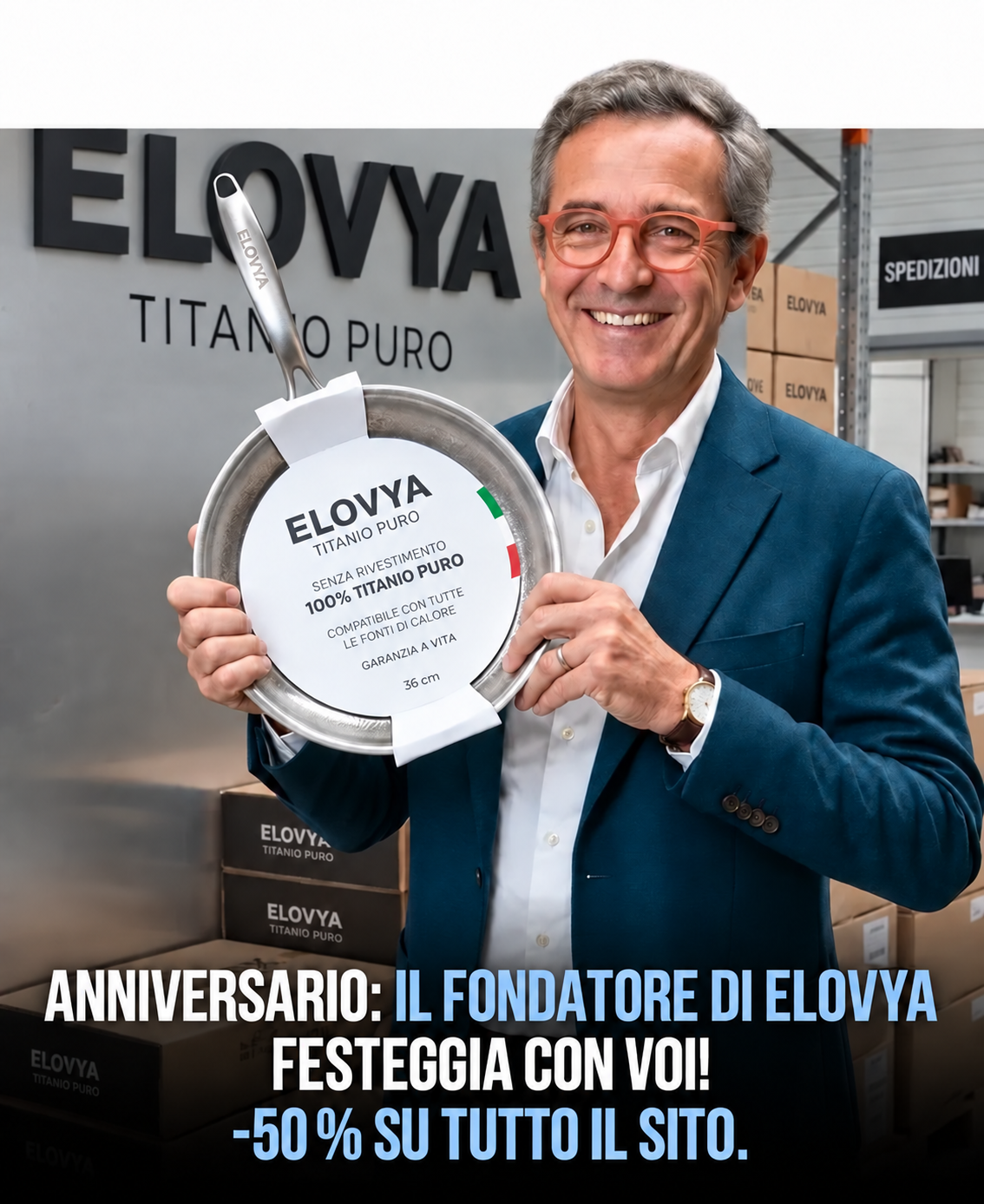 Padella Elovya in titanio al 100% per una cucina senza sostanze tossiche