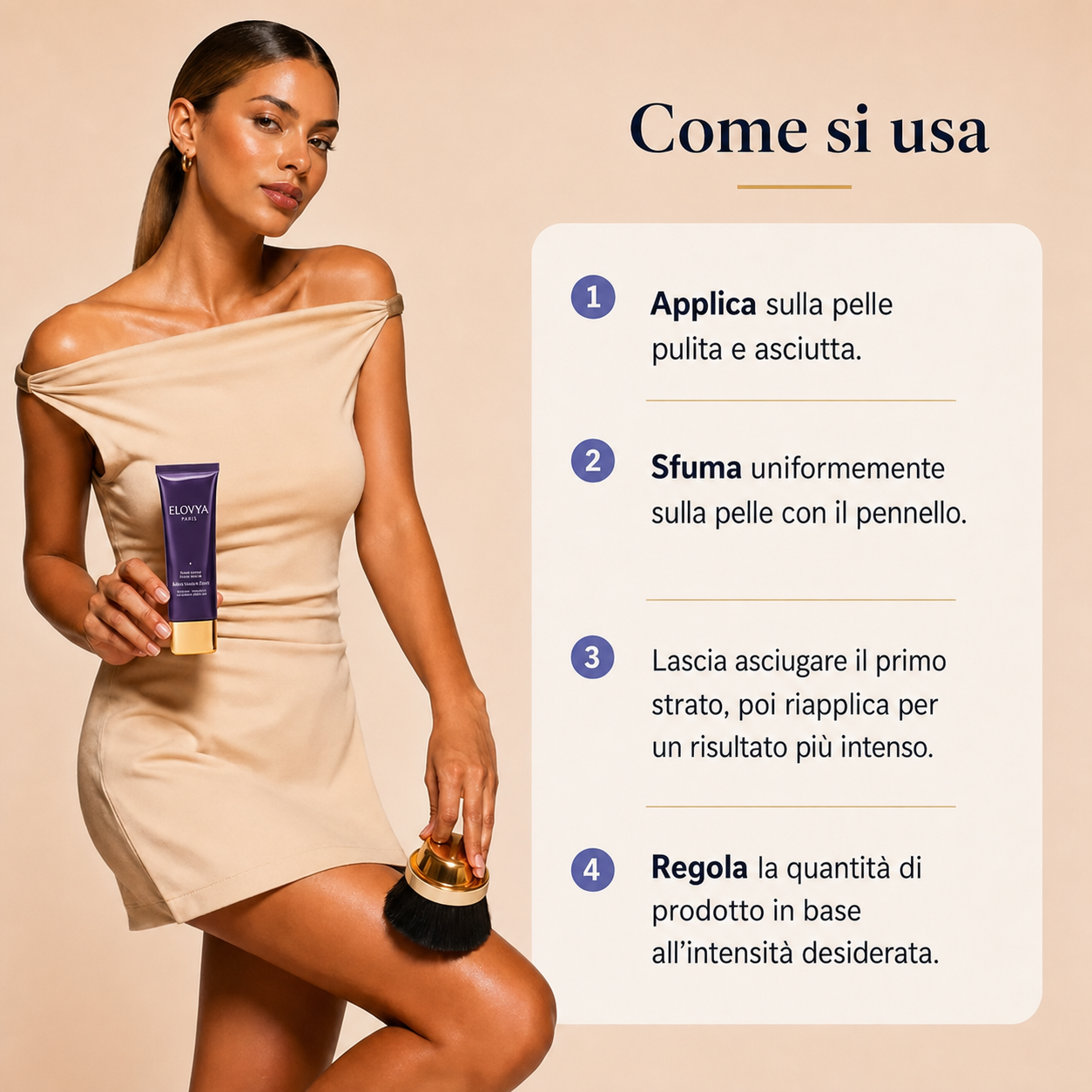 Correttore corpo effetto abbronzato + pennello in OMAGGIO