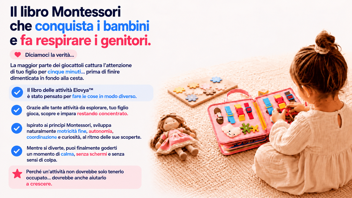 Libro di attività Montessori – Elovya™