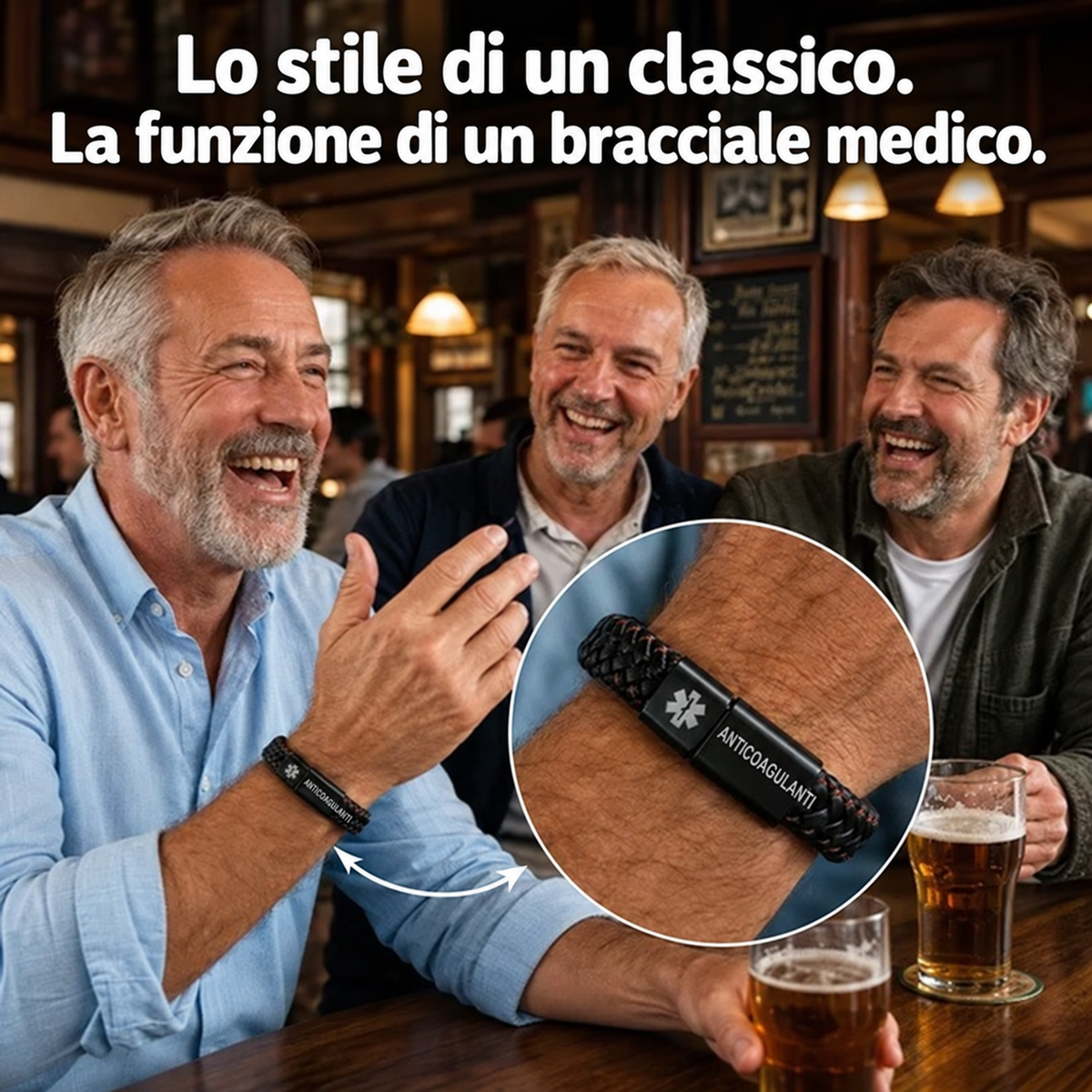 Bracciale fluidificante del sangue