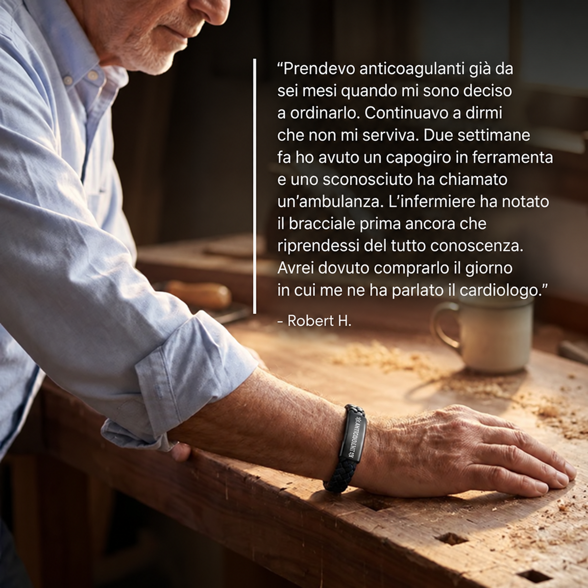 Bracciale fluidificante del sangue
