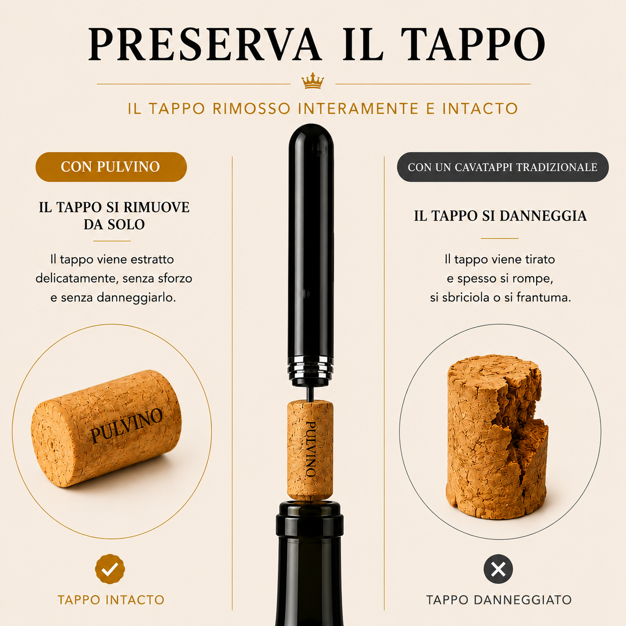 Cavatappi ad aria compressa