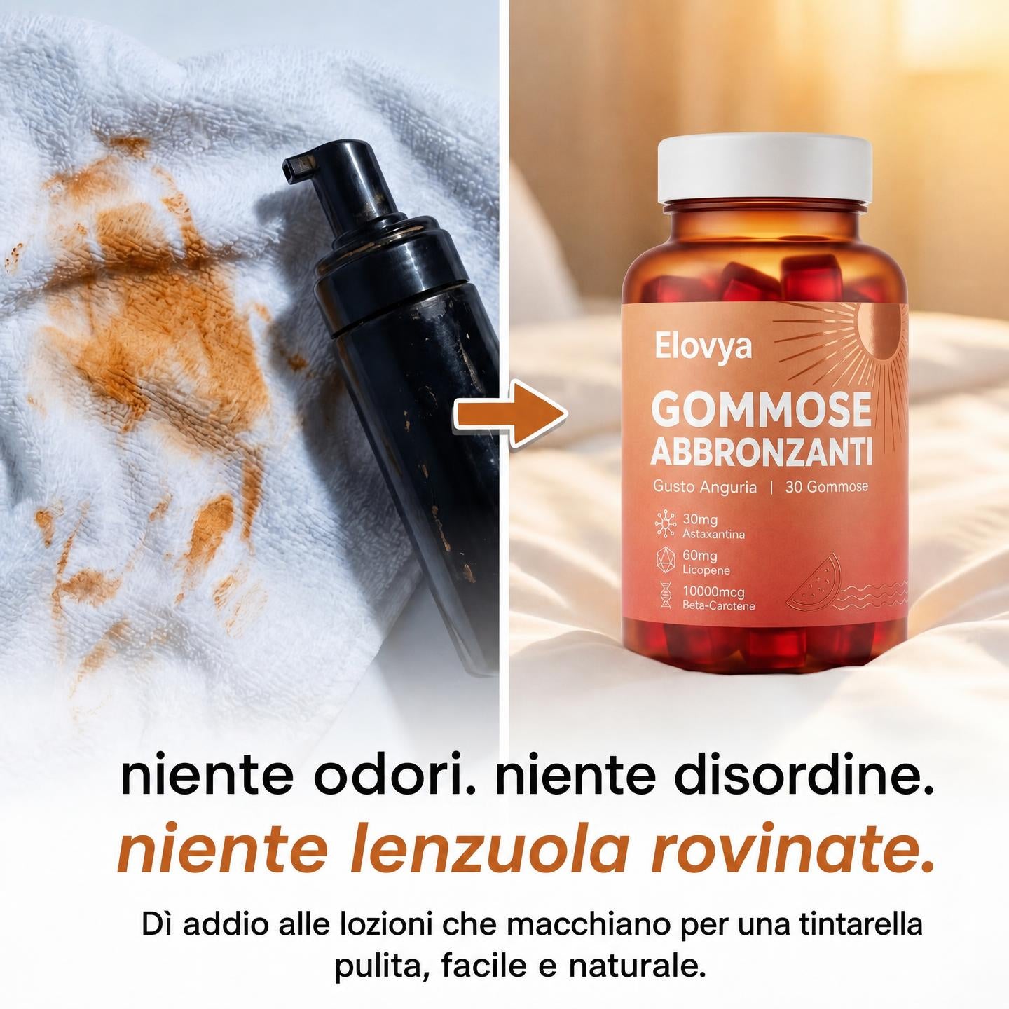 Elovya - Gommose abbronzanti
