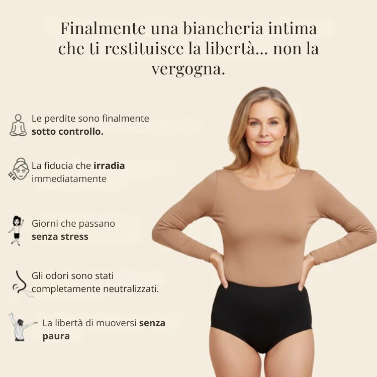 Mutanda Anti-Fuga Donna – Comfort Invisibile e Alta Assorbenza