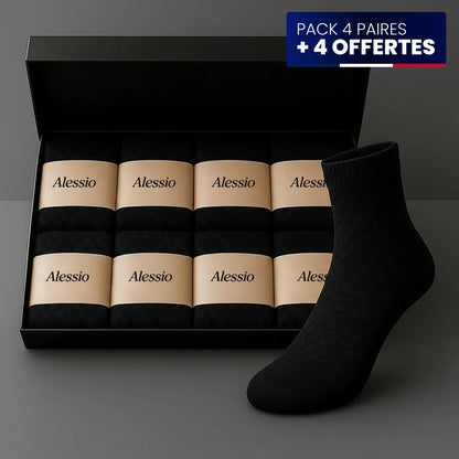 Chaussettes mi-hautes Alessio en bambou premium - Pieds sains & Sans odeur