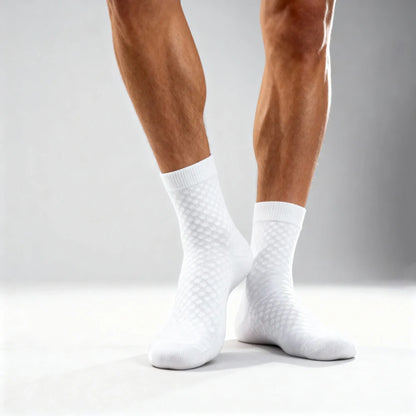 Chaussettes mi-hautes Alessio en bambou premium - Pieds sains & Sans odeur