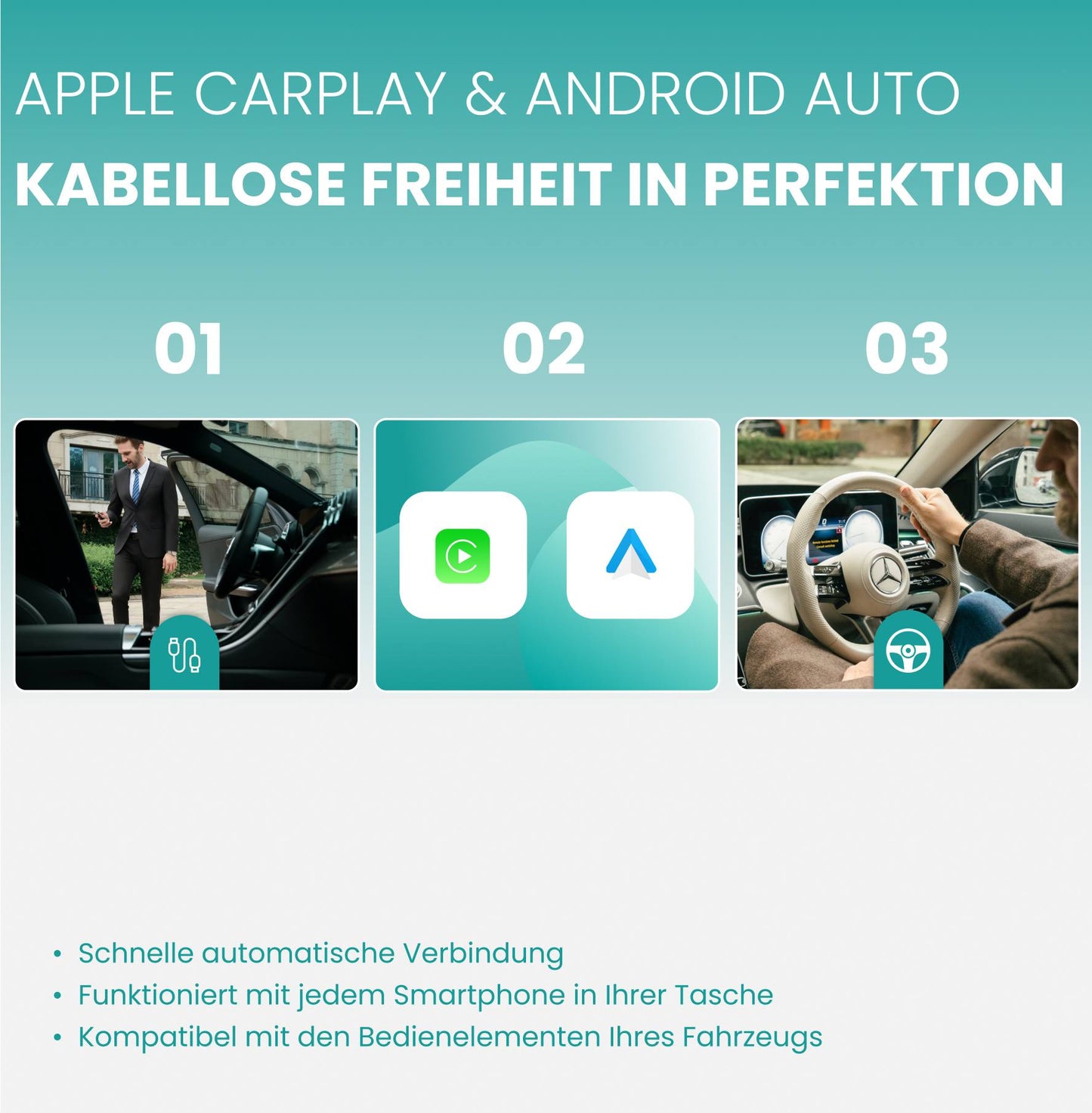 ⏳ 12-Stunden-Blitzangebot! Nicht verpassen! 💥 Play2Video Ultra Wireless CarPlay/Android Auto All-in-1 Adapter