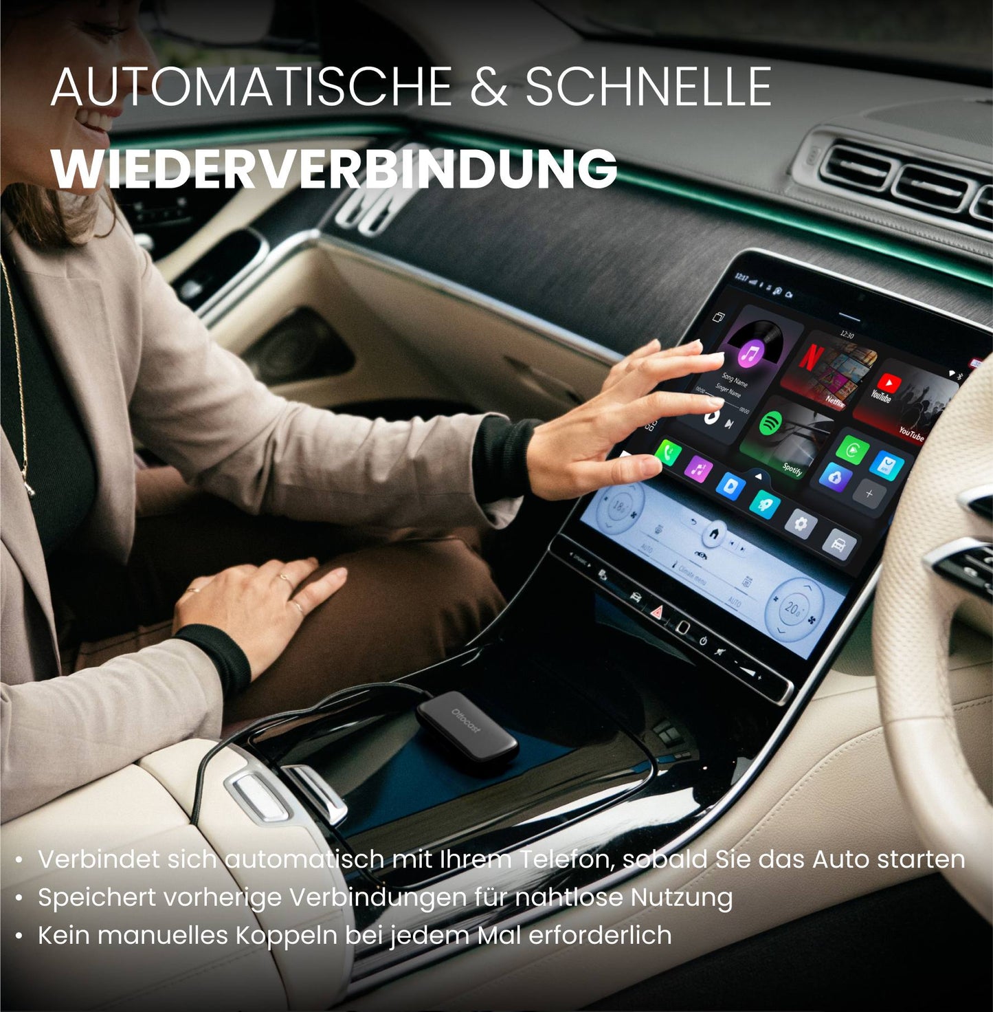 ⏳ 12-Stunden-Blitzangebot! Nicht verpassen! 💥 Play2Video Ultra Wireless CarPlay/Android Auto All-in-1 Adapter